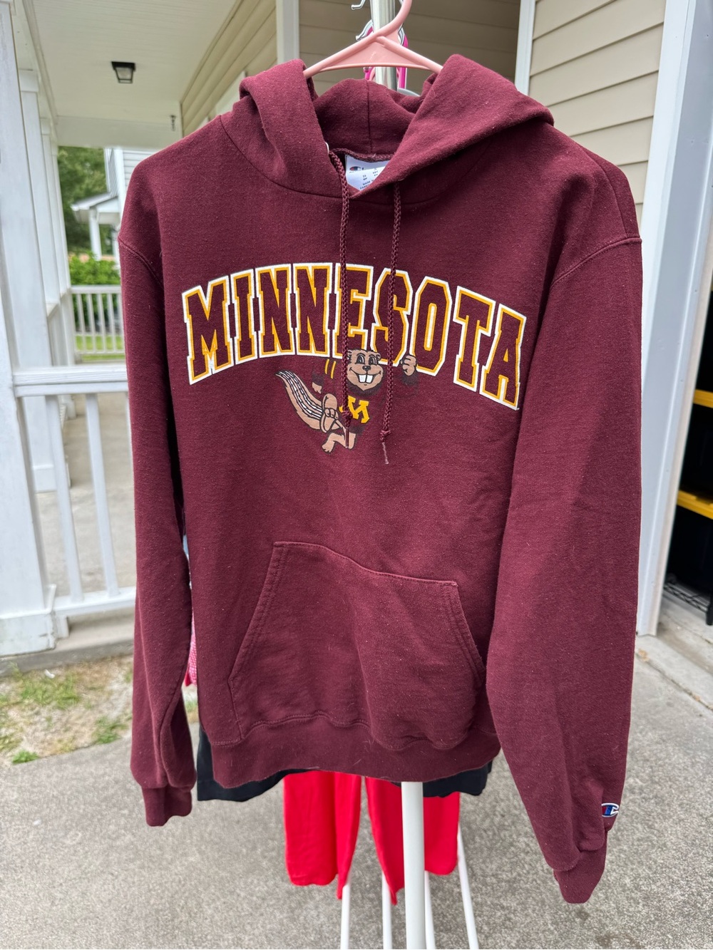 Champion Maroon university of minnesota golden gophers Hooded Sweatshirt